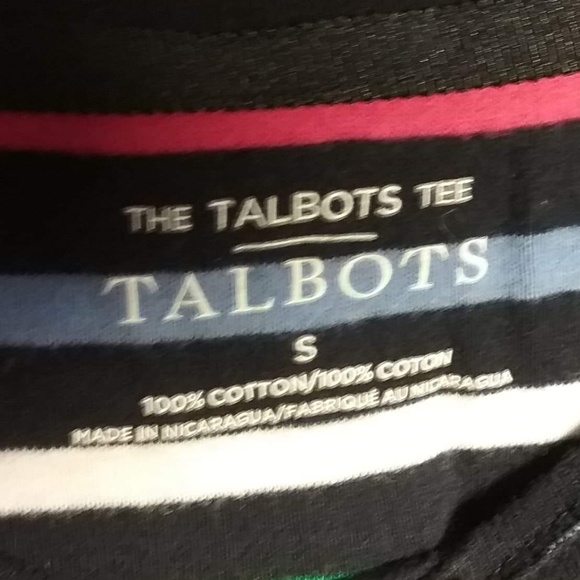 Talbots Black and Rainbow Long Sleeve - Picture 2 of 2